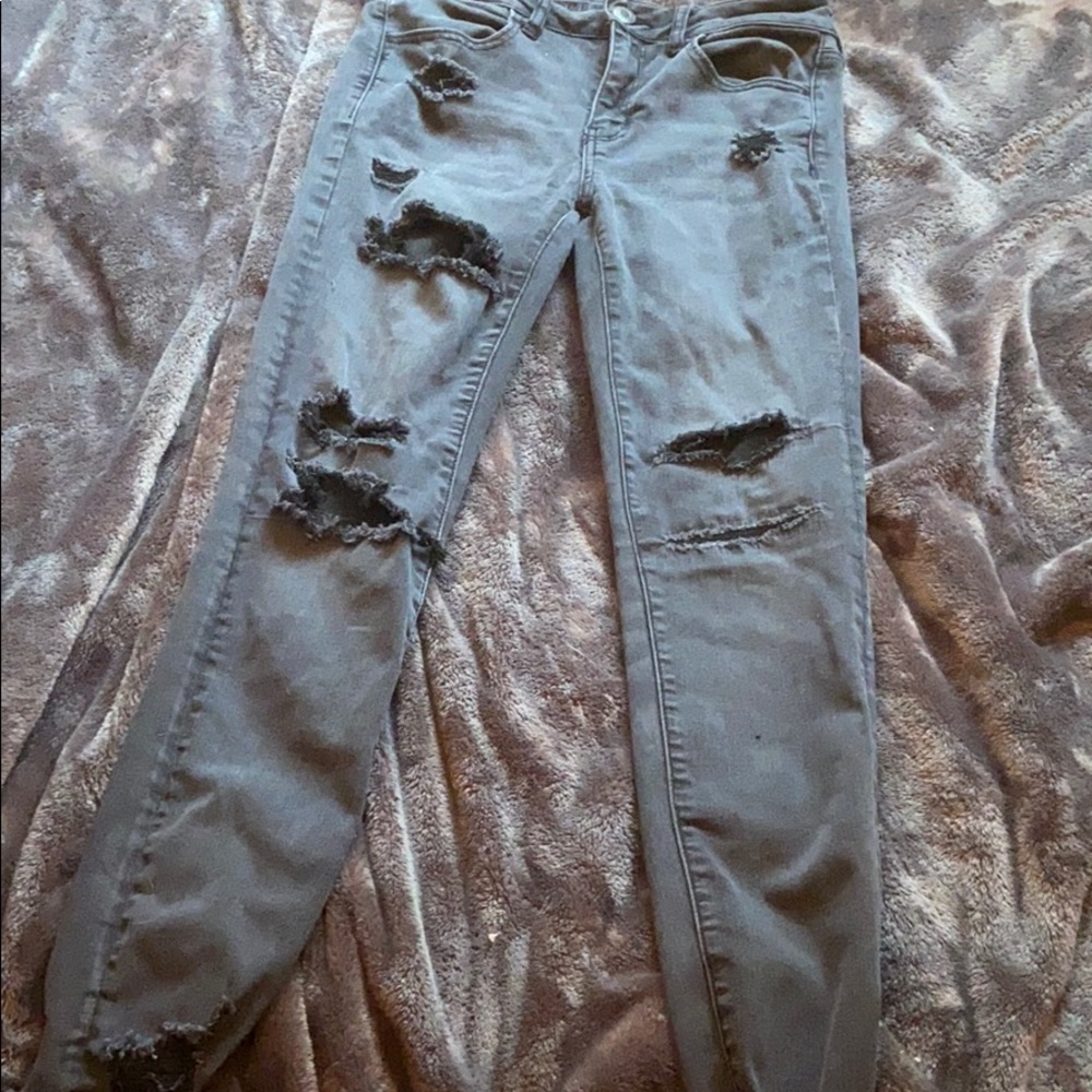 Black American Eagle jegging jeans
